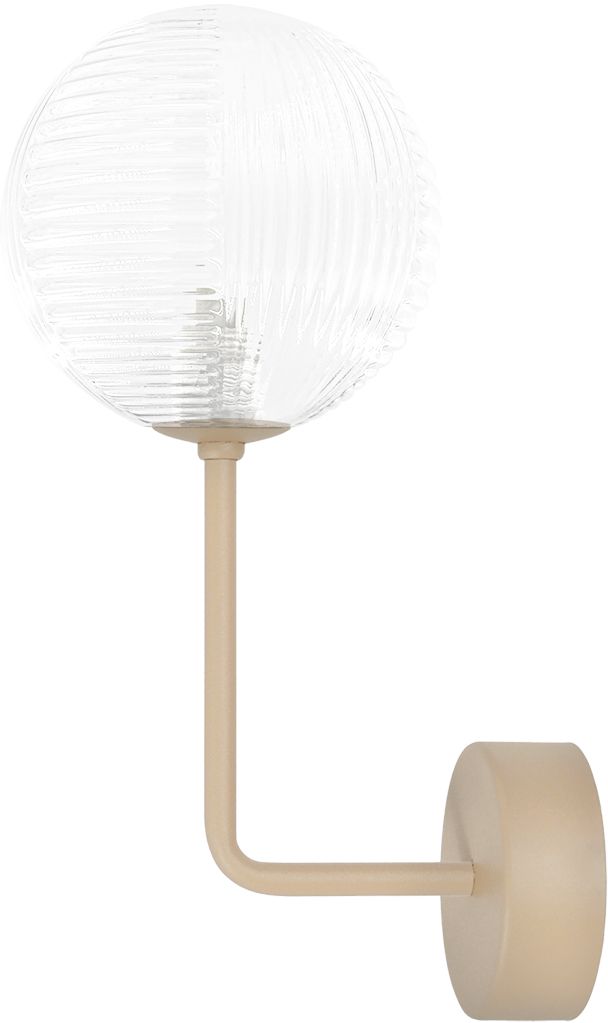 Kaja Casoli nástěnné svítidlo 1x10 W průhledná-béžová K-5712