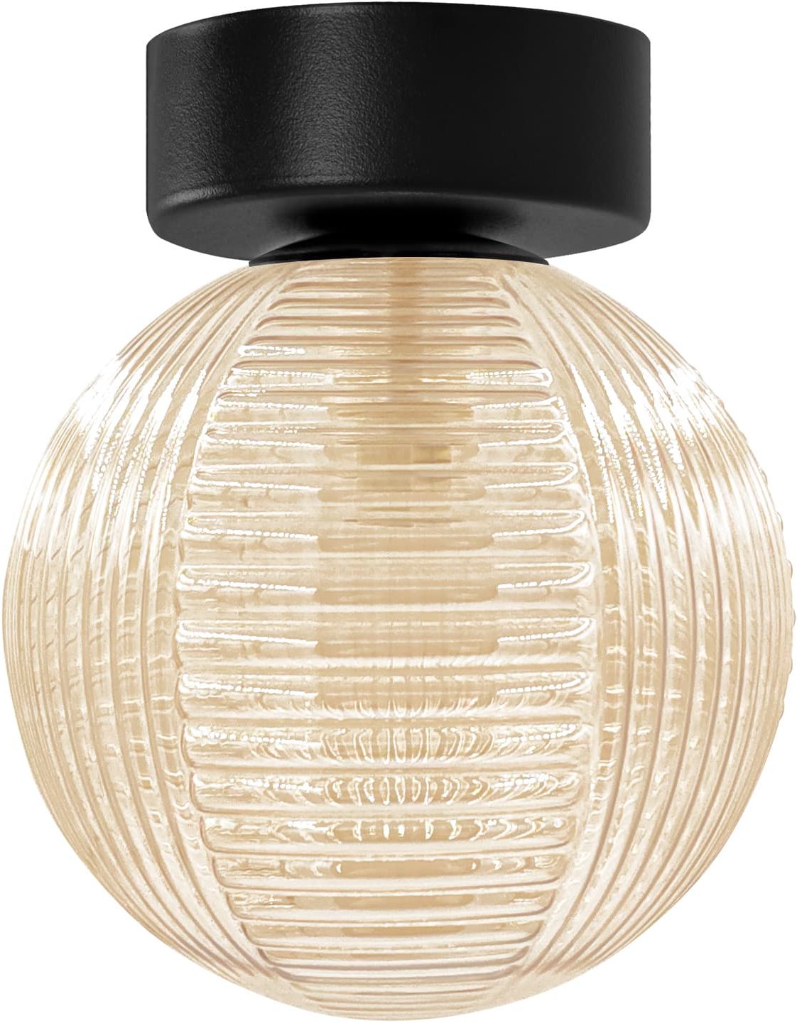 Kaja Giro stropní světlo 1x10 W černá-jantarová K-5686