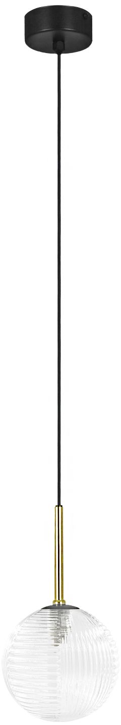 Kaja Aura závěsné svítidlo 1x10 W černá-průhledná K-5680