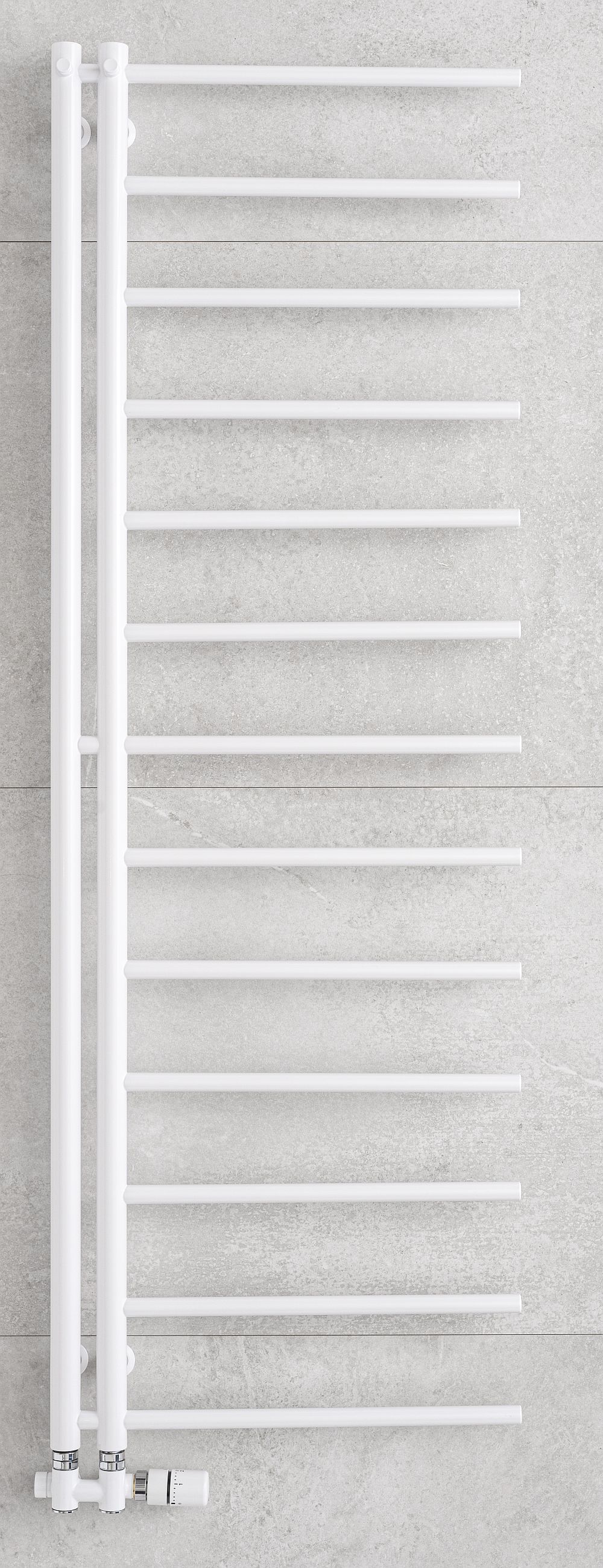 P.M.H. Apollo koupelnový radiátor žebříkový 114x50 cm bílá AP1WE