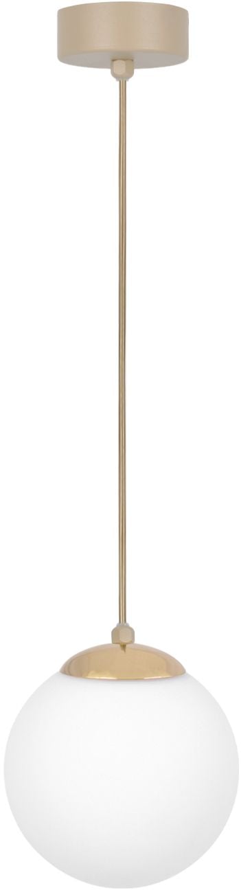 Kaja Savia závěsné svítidlo 1x10 W bílá-zlatá-béžová K-5790