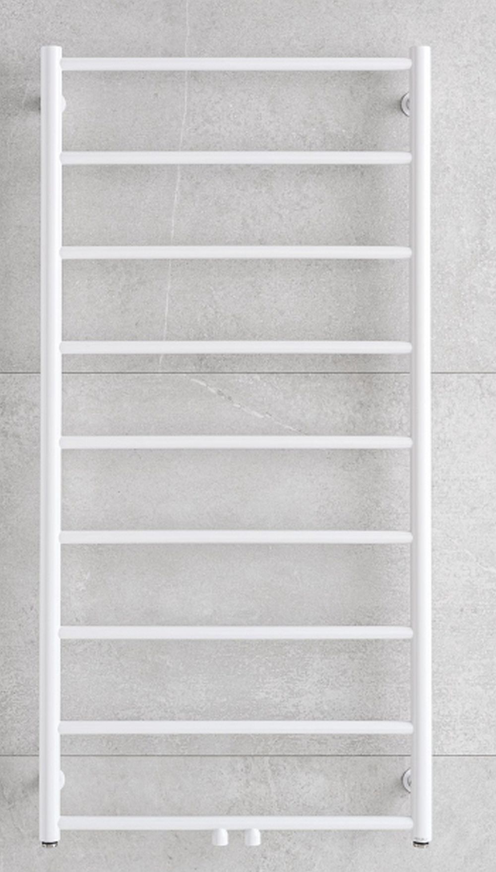 P.M.H. Naas koupelnový radiátor žebříkový 77.5x50 cm bílá NS1W-M