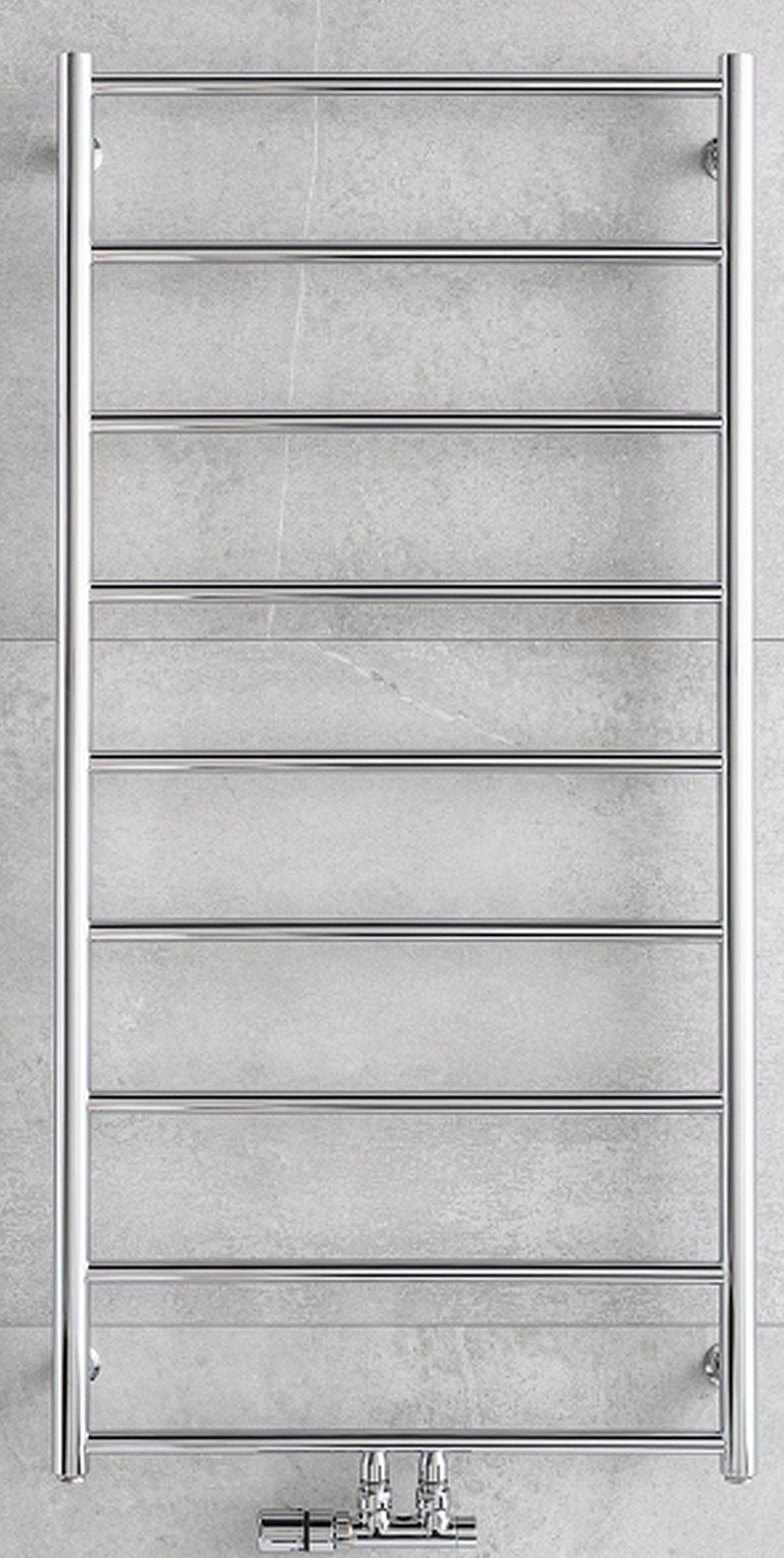 P.M.H. Naas koupelnový radiátor žebříkový 77.5x50 cm černá NS1BL-M