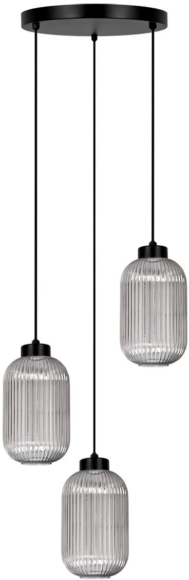 Kaja Silva závěsné svítidlo 3x15 W černá-grafitová K-5755