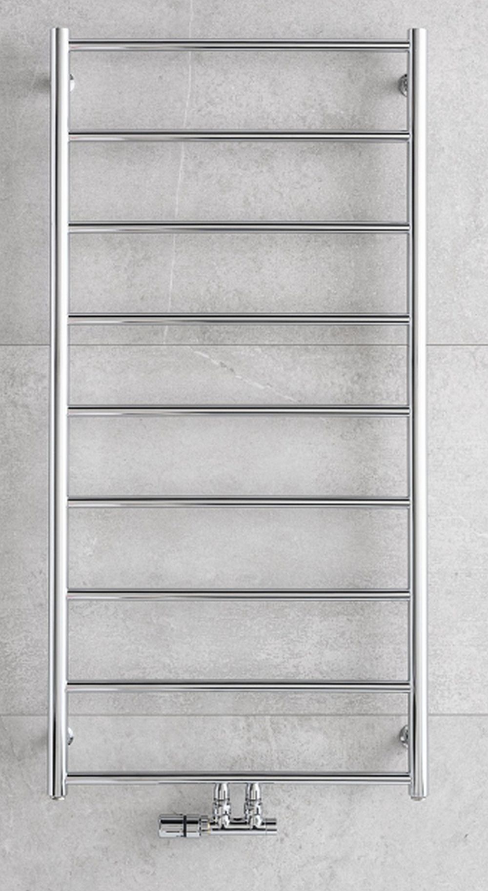 P.M.H. Naas koupelnový radiátor žebříkový 121x60 cm černá NS4WE-M