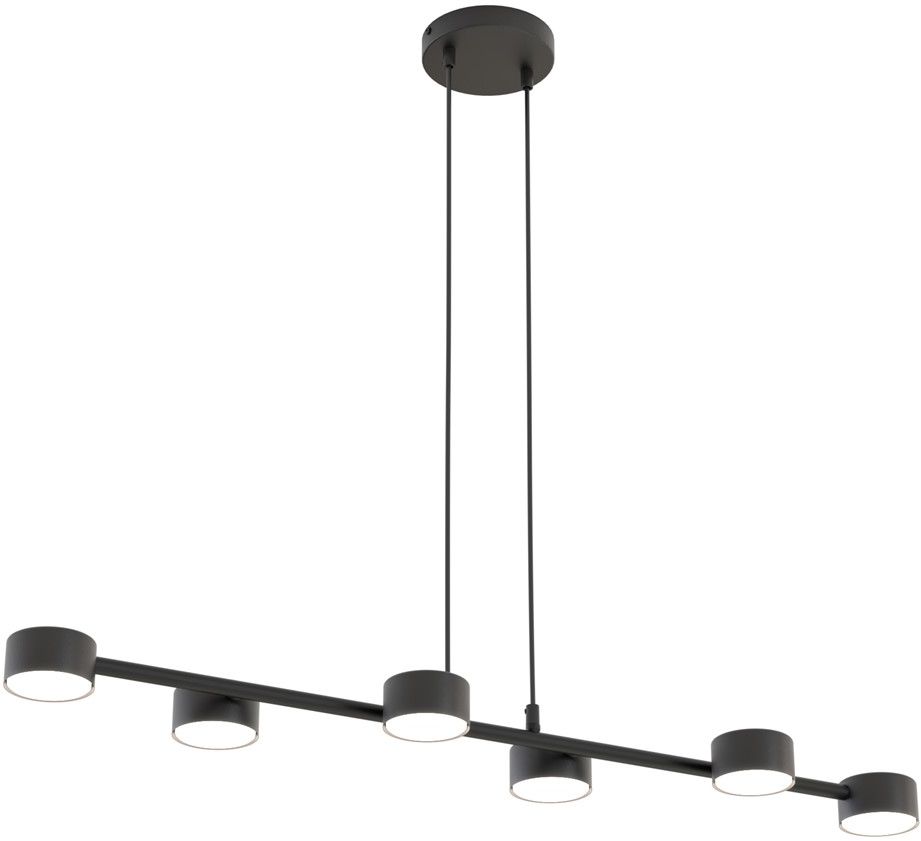 Emibig Megara závěsné svítidlo 6x12 W černá 1439/6