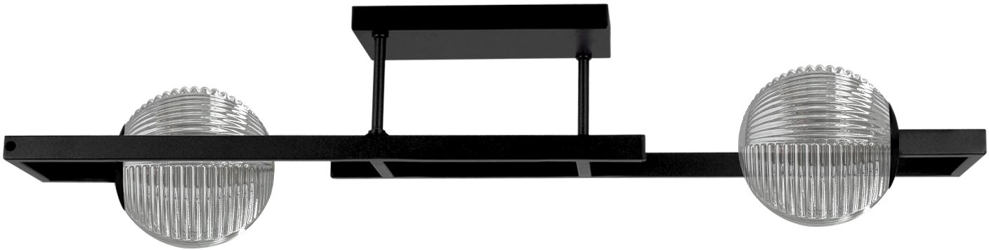 Kaja Tores stropní světlo 2x10 W černá-grafitová K-5770