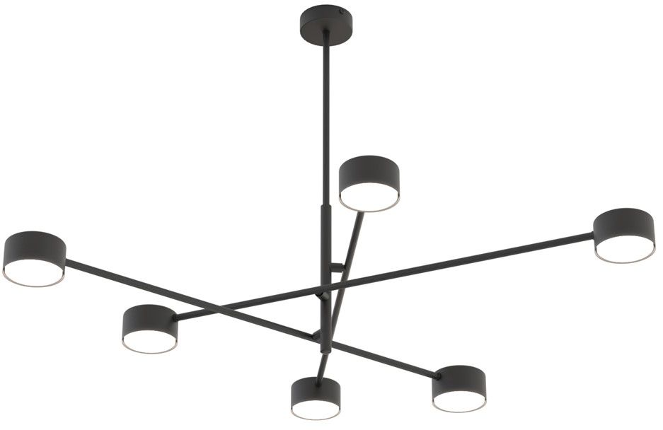 Emibig Natsu závěsné svítidlo 6x12 W černá 1444/6