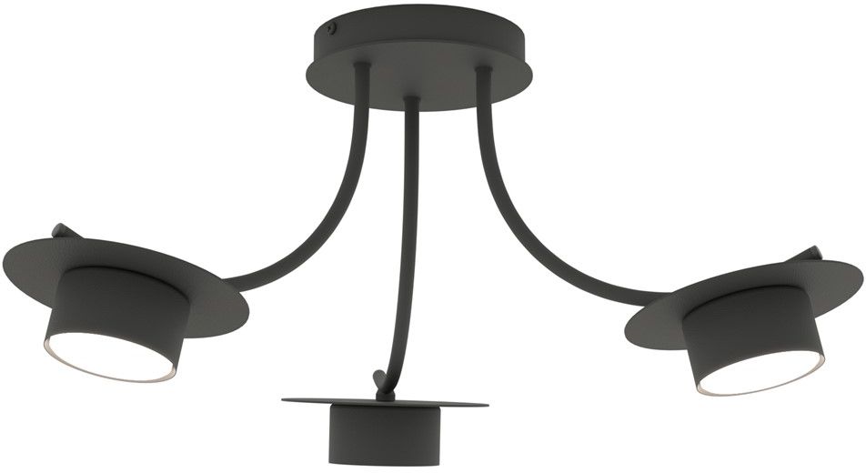 Emibig Enso stropní světlo 3x12 W černá 1445/3