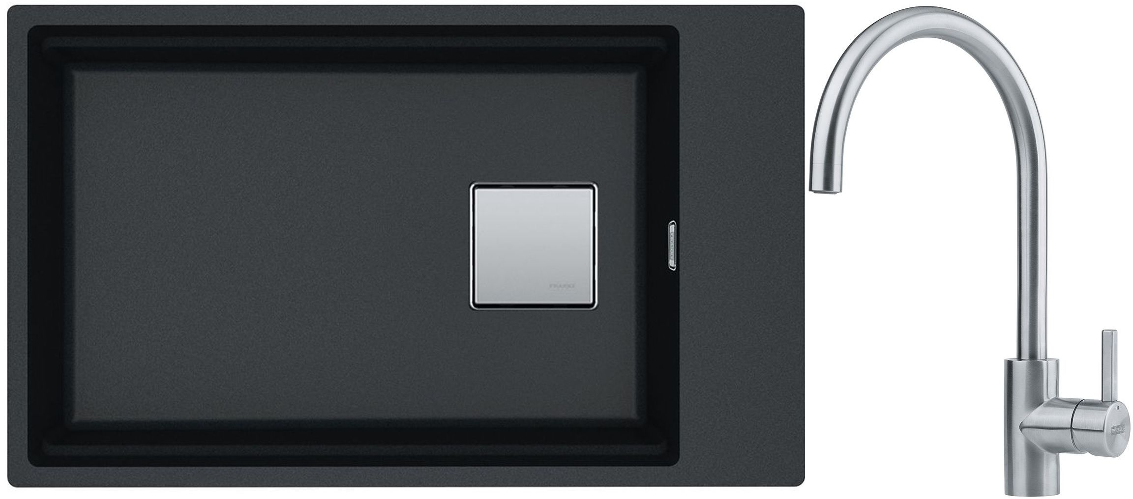 Sada granitový dřez Franke Kanon 125.0641.376, kuchyňská baterie Franke Eos 115.0590.044
