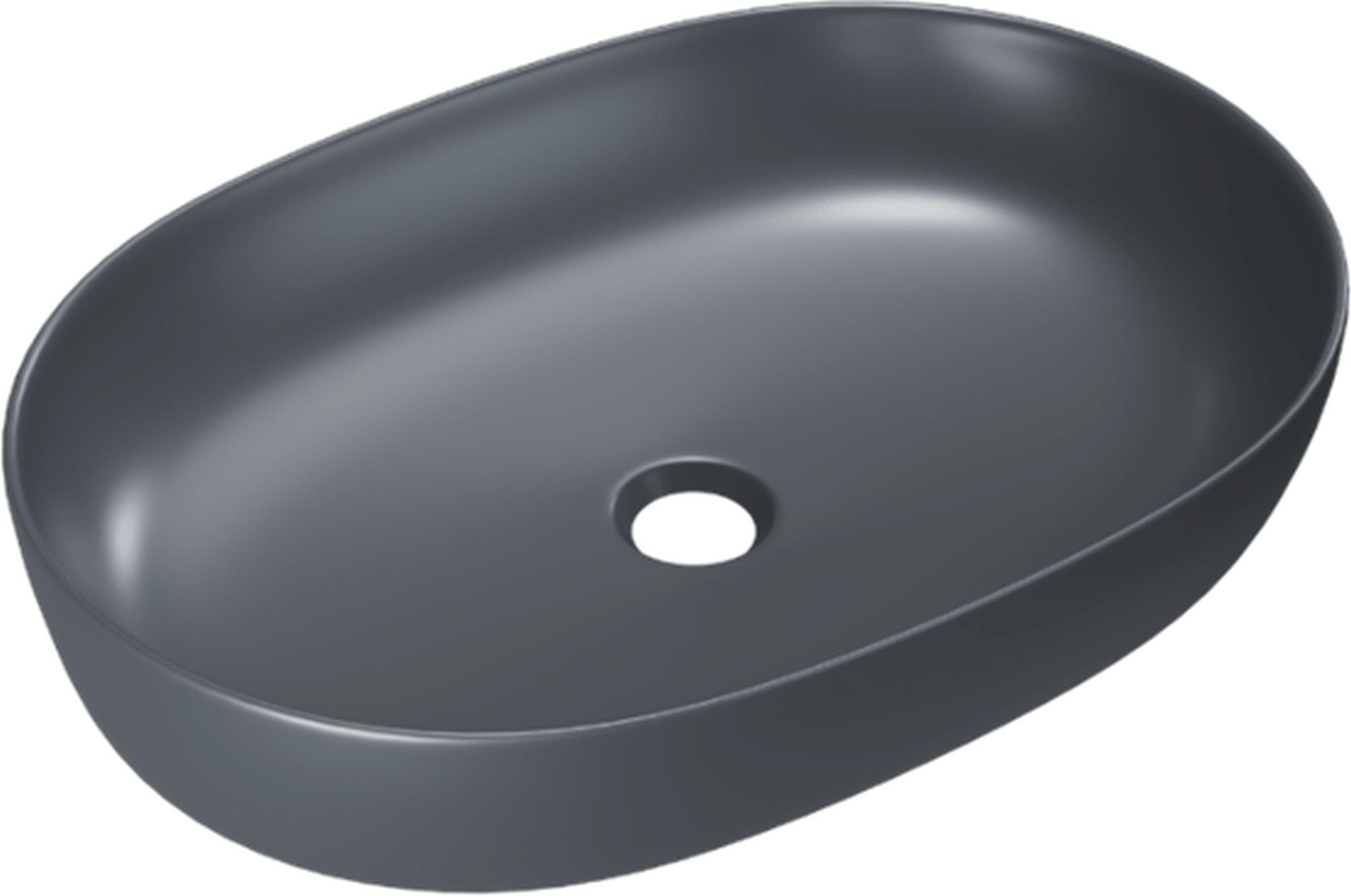 Excellent Jima umyvadlo 61.5x41.5 cm oválné na pult antracitová CEAC.2001.615.GRM