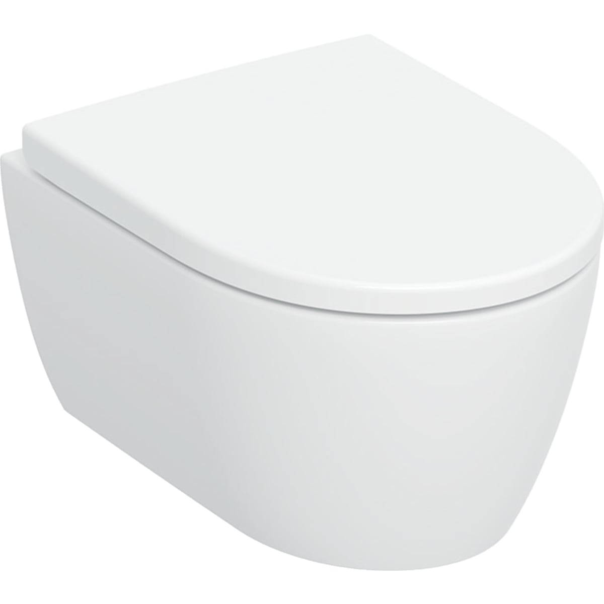 Geberit iCon wc mísa se sedátkem s pomalým sklápěním závěsná bez splachovacího kruhu s vírovým splachováním bílá lesk 503.048.00.8