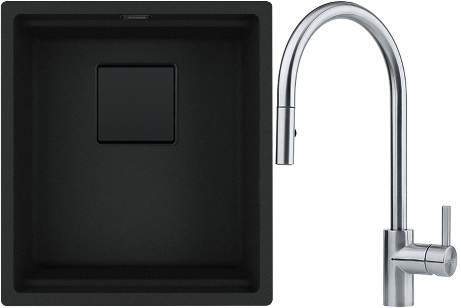 Sada granitový dřez Franke Kanon 125.0721.149, kuchyňská baterie Franke Eos 115.0590.045