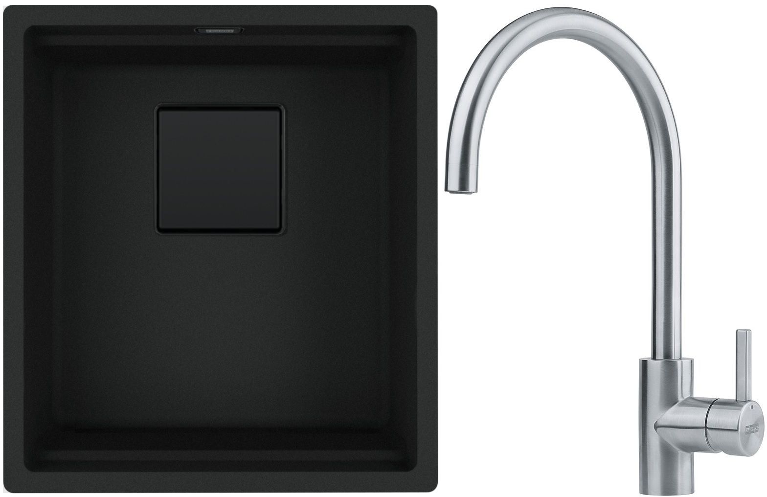 Sada granitový dřez Franke Kanon 125.0721.149, kuchyňská baterie Franke Eos 115.0590.044