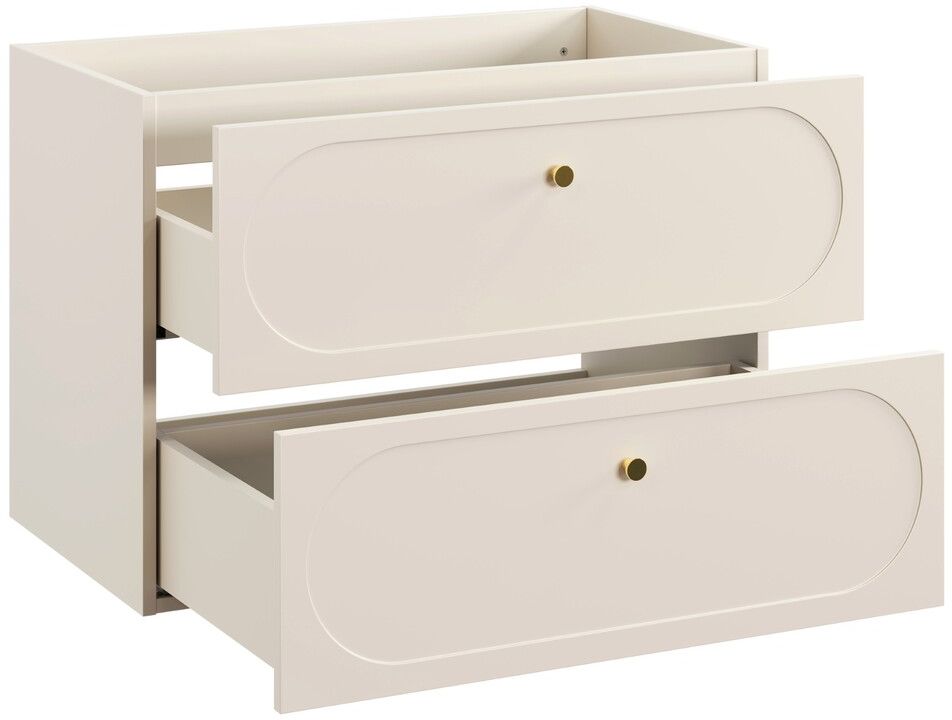 Comad Donna Sand skříňka 80.2x46x57 cm pod umyvadlo závěsná béžová DONNA SAND 82-80-46-2S