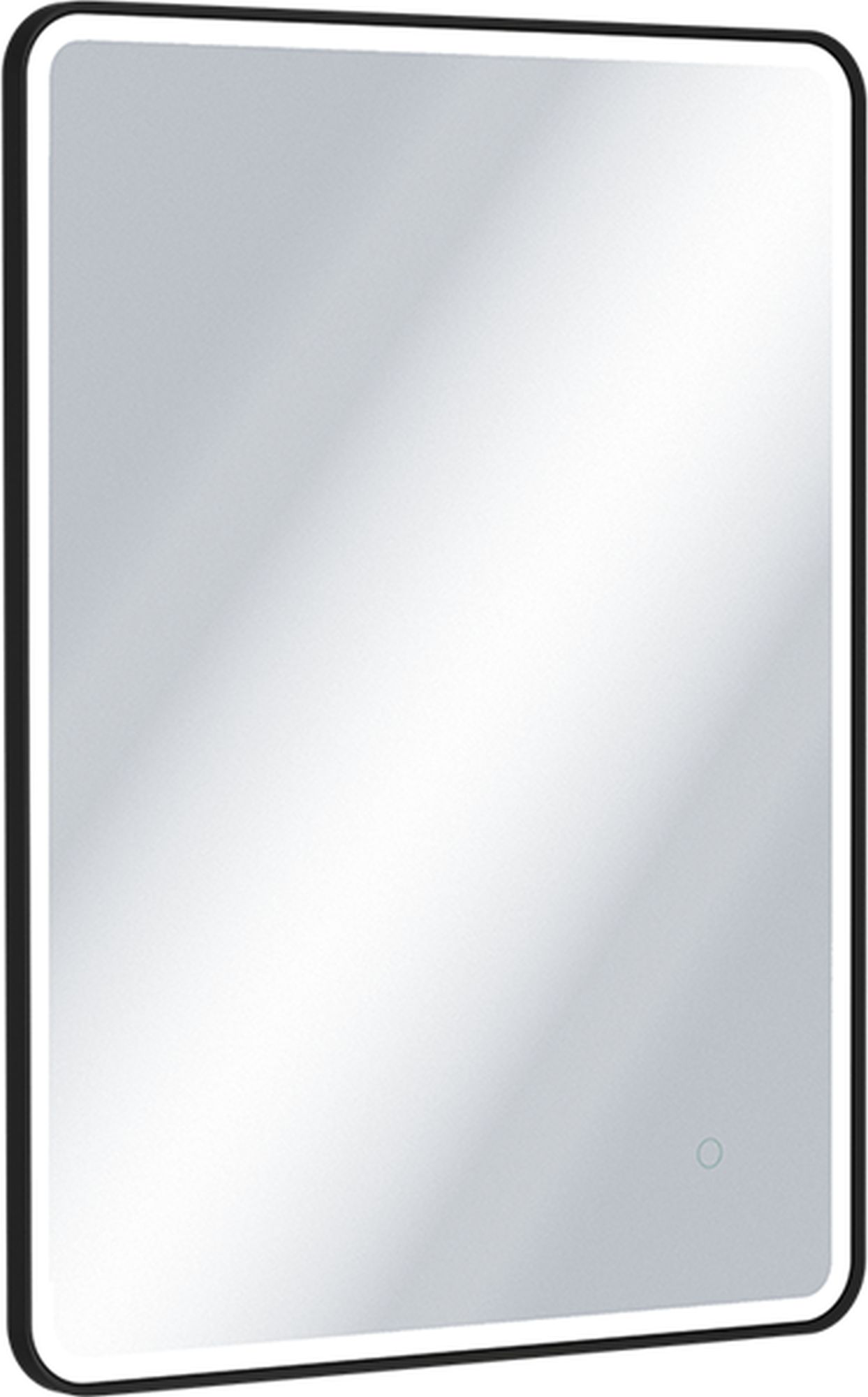 Excellent Corido zrcadlo 60x80 cm obdélníkový s osvětlením s vyhřívací podložkou černá DOEX.CO080.060.BL