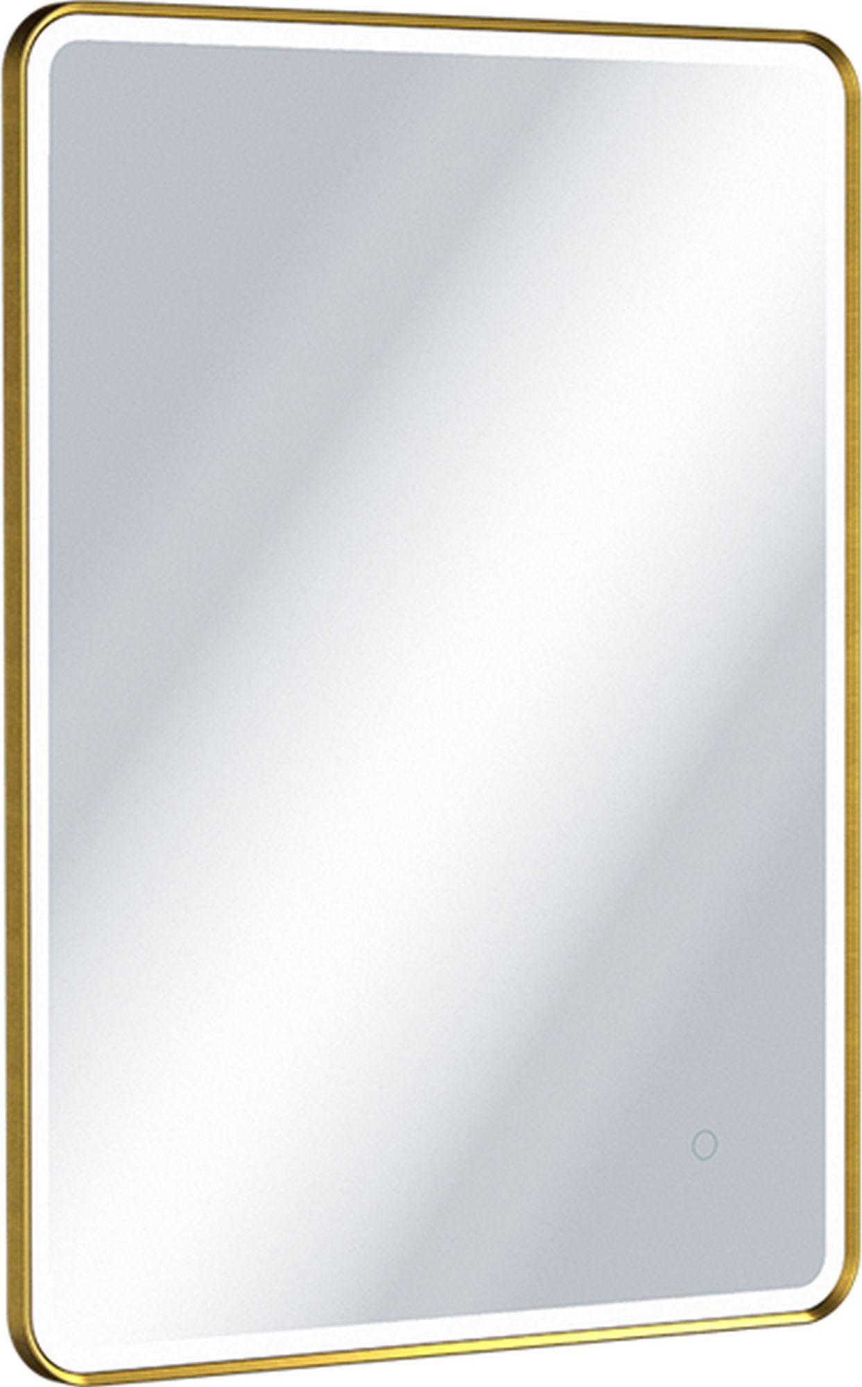 Excellent Corido zrcadlo 60x80 cm obdélníkový s osvětlením s vyhřívací podložkou zlatá DOEX.CO080.060.GB