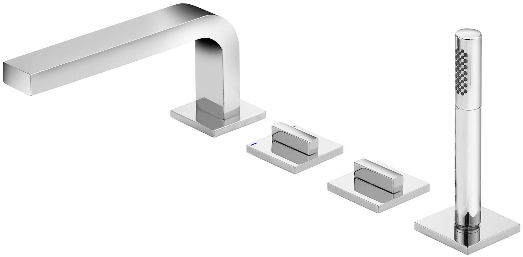 Keuco Edition 11 vanová baterie na vanu chrom-černá 51130130200