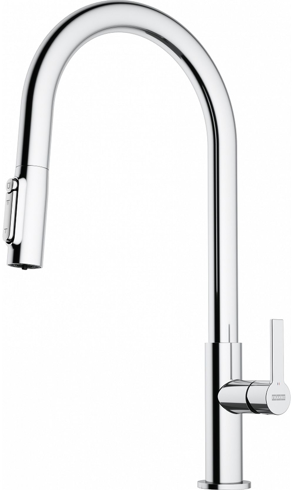 Franke Maris Slim Clear Water J Pull-Out kuchyňská baterie stojící chrom 120.0730.870