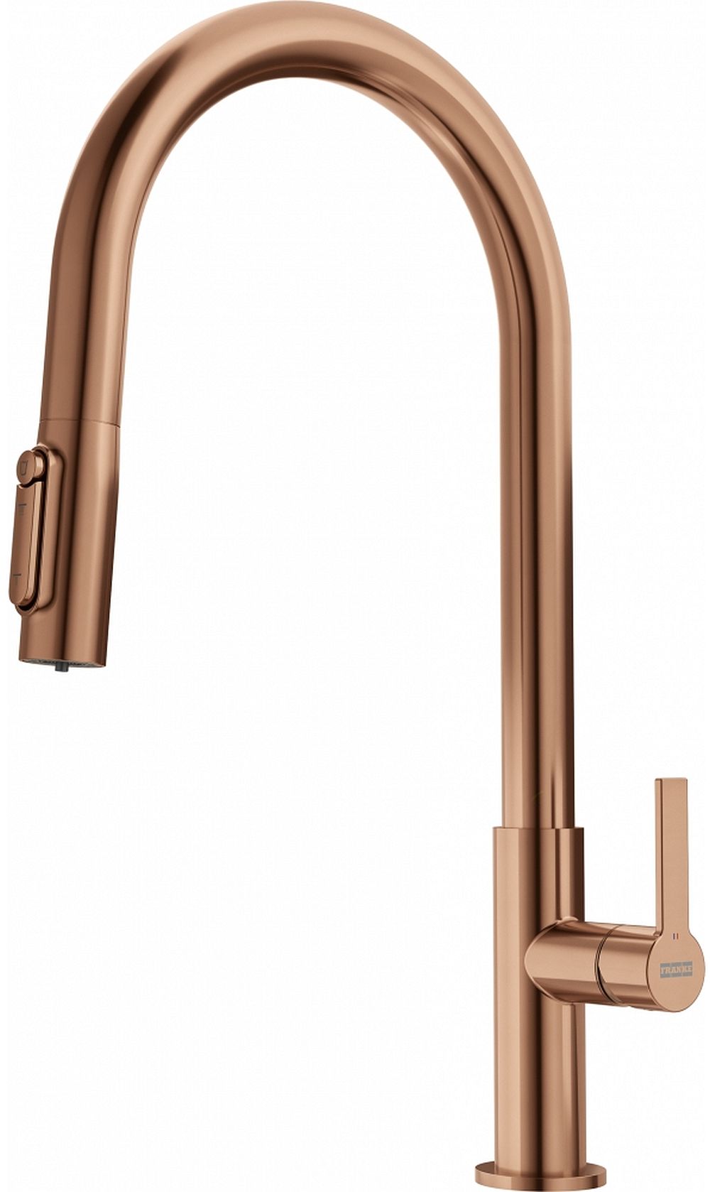 Franke Maris Slim Clear Water J Pull-Out kuchyňská baterie stojící měděná 120.0736.602