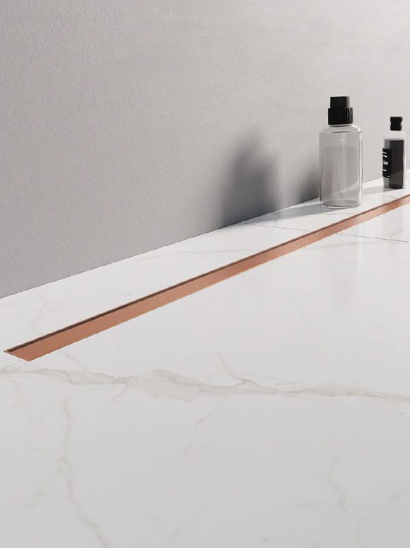 New Trendy Visio Slim Copper Brushed odtokový žlábek 100 cm měď OL-0100