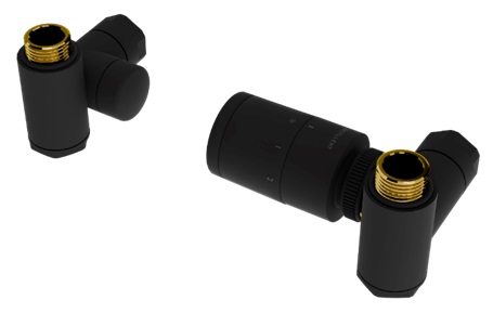 Excellent Caldo třícestný ventil černá GREX.CA10.P.TTG.BL