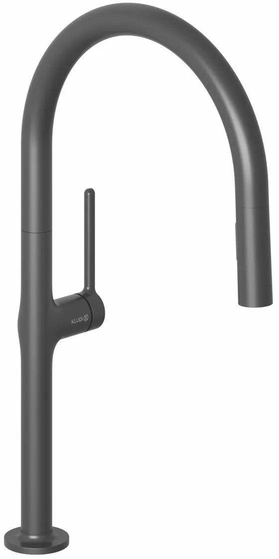 Kludi Reef kuchyňská baterie stojící černá 508516675