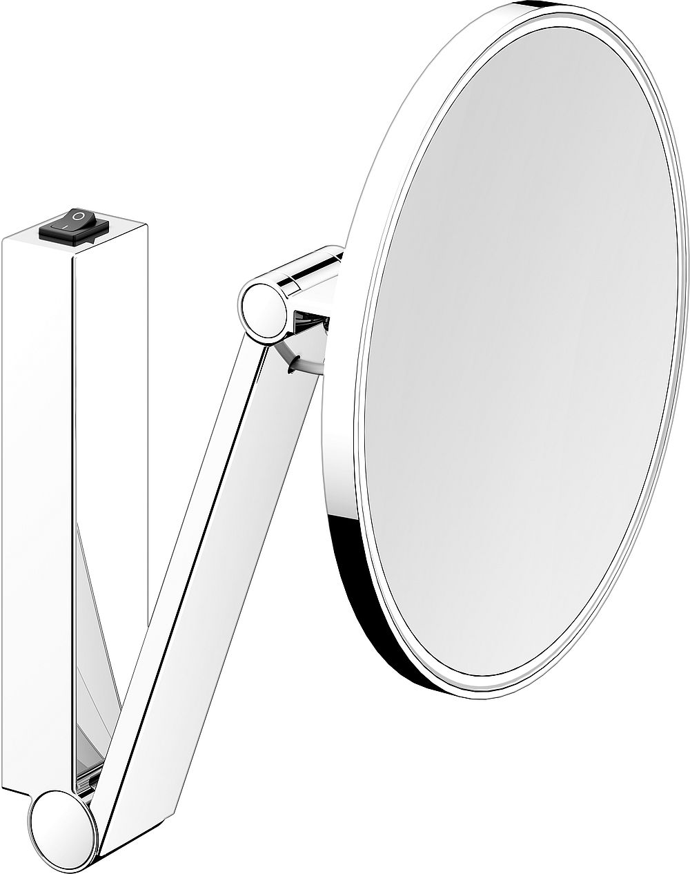 Keuco Cosmetic mirrors kosmetické zrcátko 21.2x31.8 cm kulaté s podsvícením 17612039004