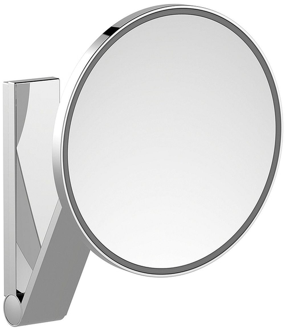 Keuco Cosmetic mirrors kosmetické zrcátko 21.2x31.8 cm kulaté s podsvícením nikl 17612059003