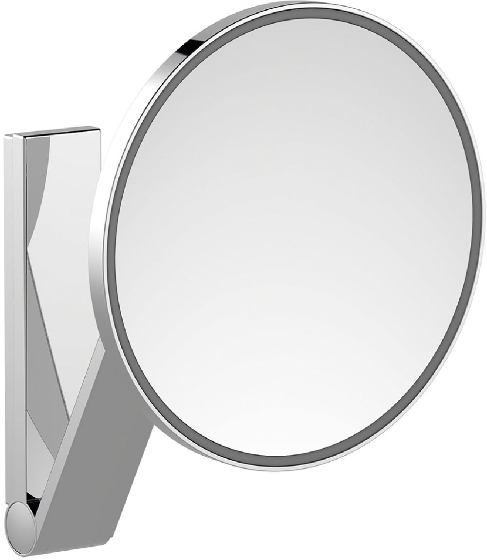 Keuco Cosmetic mirrors kosmetické zrcátko 21.2x31.8 cm kulaté s podsvícením chrom 17612139003