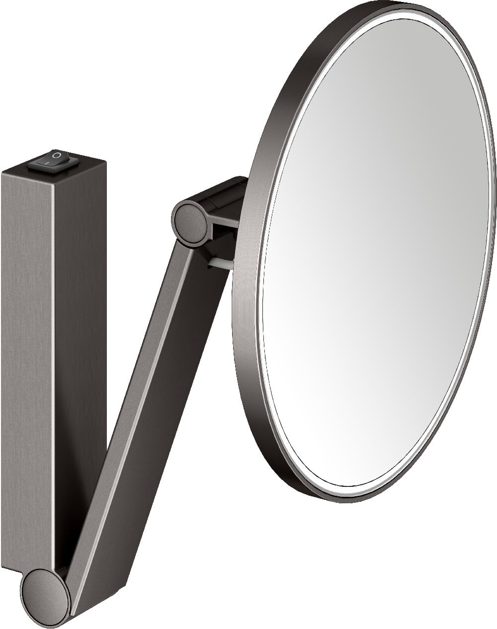 Keuco Cosmetic mirrors kosmetické zrcátko 21.2x31.4 cm kulaté s podsvícením 17612359004