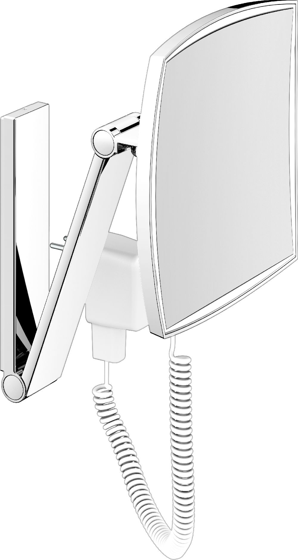 Keuco Cosmetic mirrors kosmetické zrcátko 20x30.8 cm obdélníkové s podsvícením chrom 17613039001