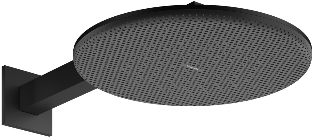 Hansgrohe Raindance Alive S hlavová sprchá s ramenem 30x30 cm kulatý černá 24540670