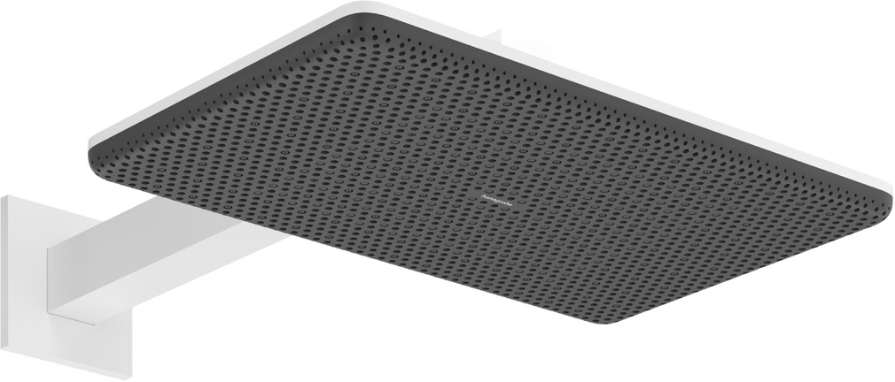Hansgrohe Raindance Alive Q hlavová sprchá s ramenem 34.3x21.4 cm obdélníkový bílá 24550700