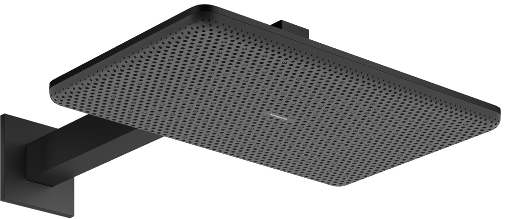 Hansgrohe Raindance Alive Q hlavová sprchá s ramenem 34.3x21.4 cm obdélníkový černá 24551670