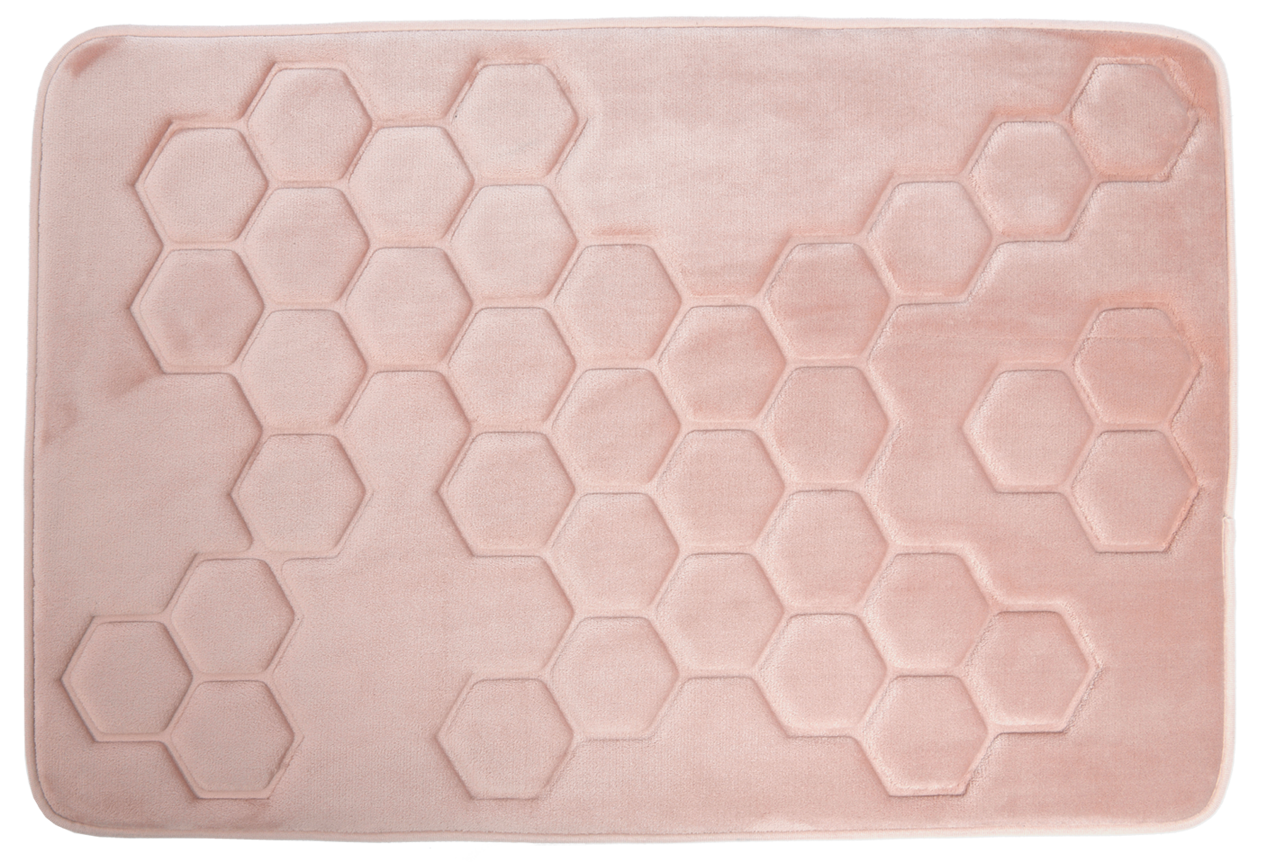 Hyggli Honey koupelnová podložka 90x60 cm obdélníkový růžová 70-090