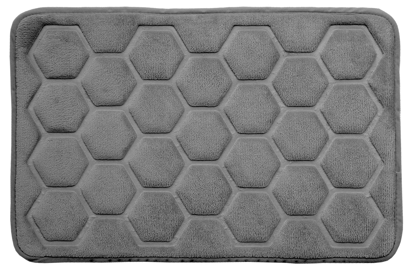 Hyggli Rock koupelnová podložka 60x40 cm obdélníkový šedá 70-117