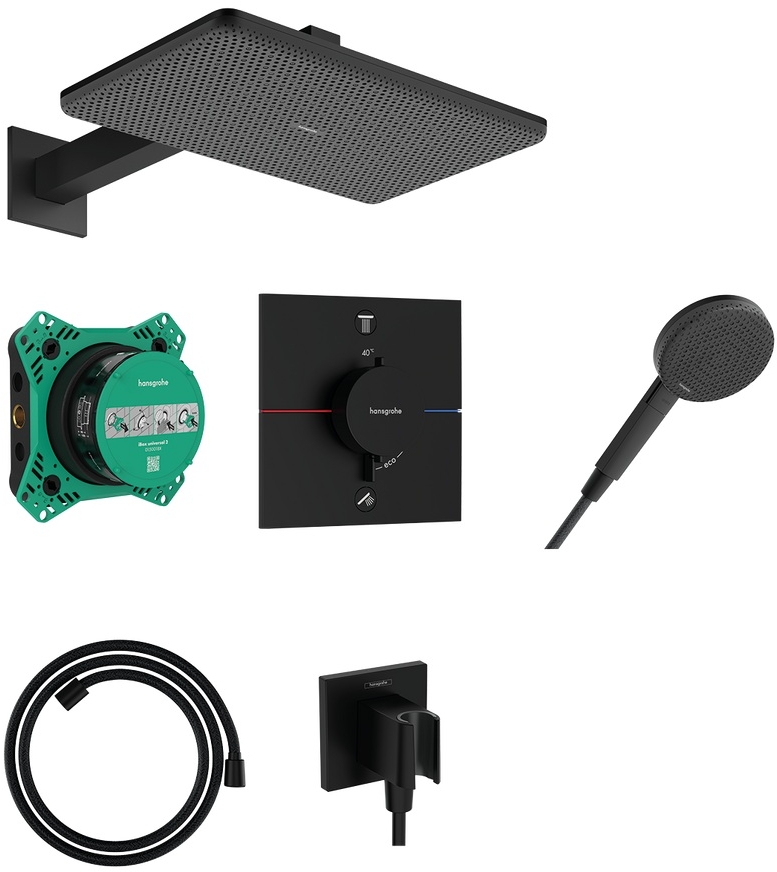 Hansgrohe Raindance Alive Q sprchová sada pod omítku s termostatem || 24620670