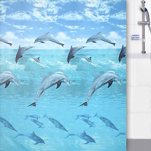 Duschy sprchový závěs 200x180 cm modrá 622-17