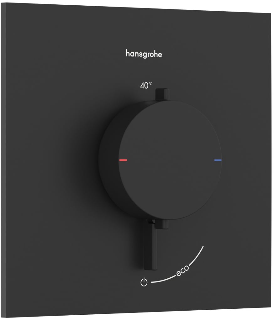 Hansgrohe Ecostat Comfort E sprchová baterie pod omítku s termostatem černá 33710670
