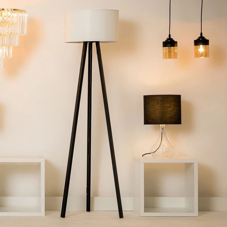 Zuma Line Piko stojací lampa 1x20 W bílá-černá ASZ.1759