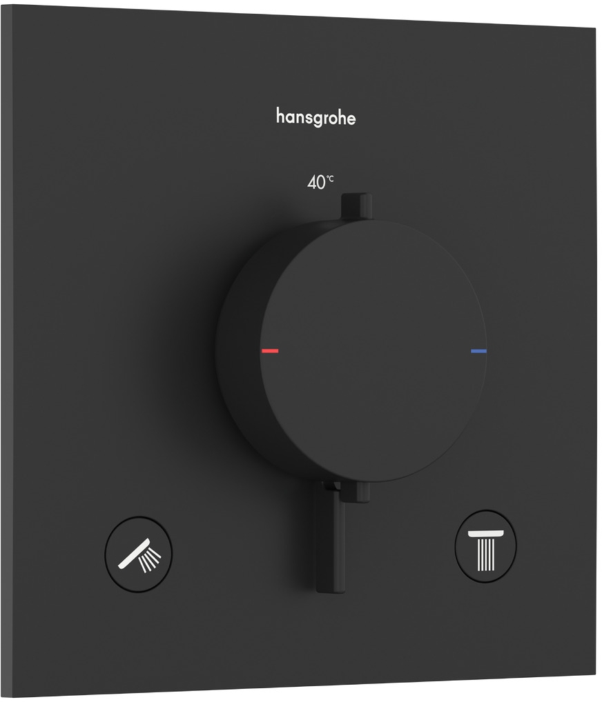 Hansgrohe Ecostat Comfort E vanová baterie pod omítku s termostatem černá 33711670
