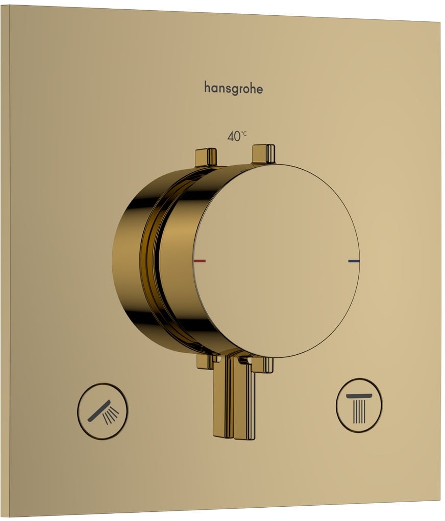 Hansgrohe Ecostat Comfort E vanová baterie pod omítku s termostatem zlatá 33711990