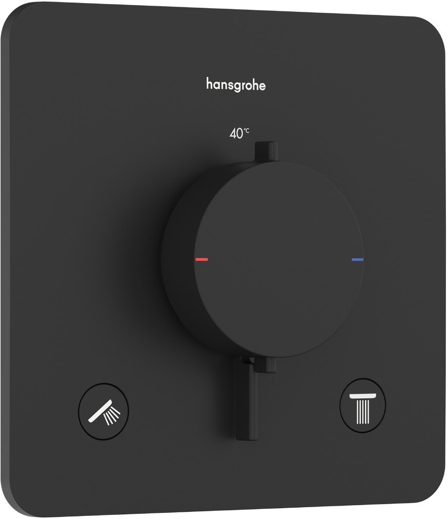 Hansgrohe Ecostat Comfort Q vanová baterie pod omítku s termostatem černá 33713670