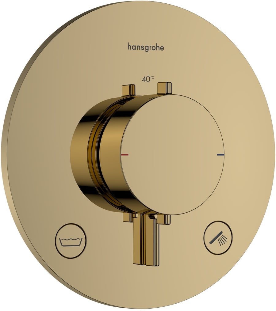 Hansgrohe Ecostat Comfort S vanová baterie pod omítku s termostatem zlatá 33718990