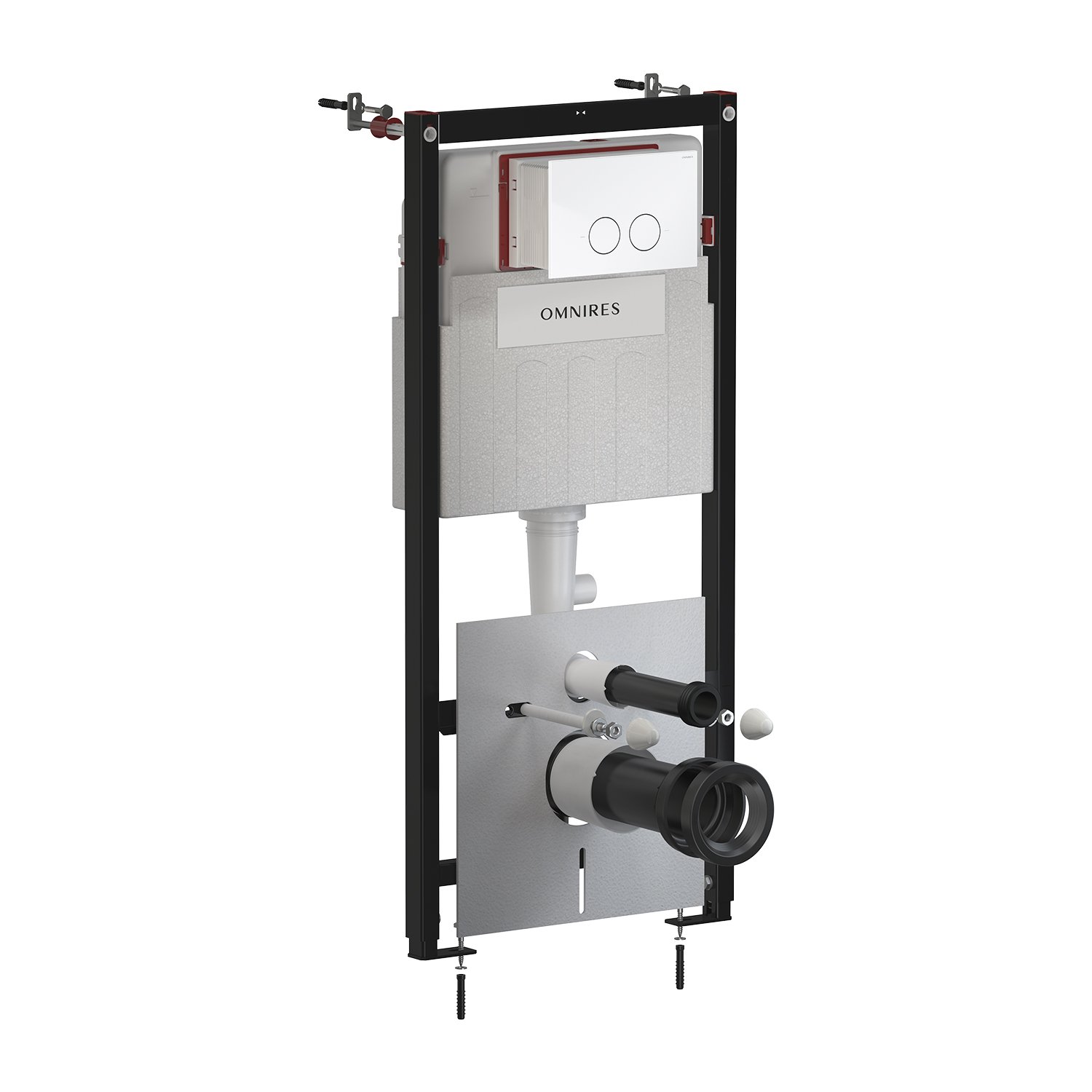 Omnires Strongframe + Minimal podomítkový wc modul se splachovacím tlačítkem pro závěsnou mísu STFWC1MRBP