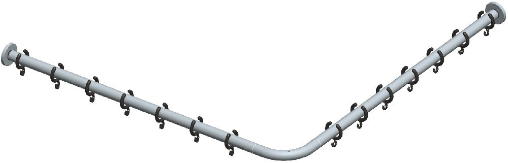 Keuco Plan tyč sprchového závěsu 14939011200