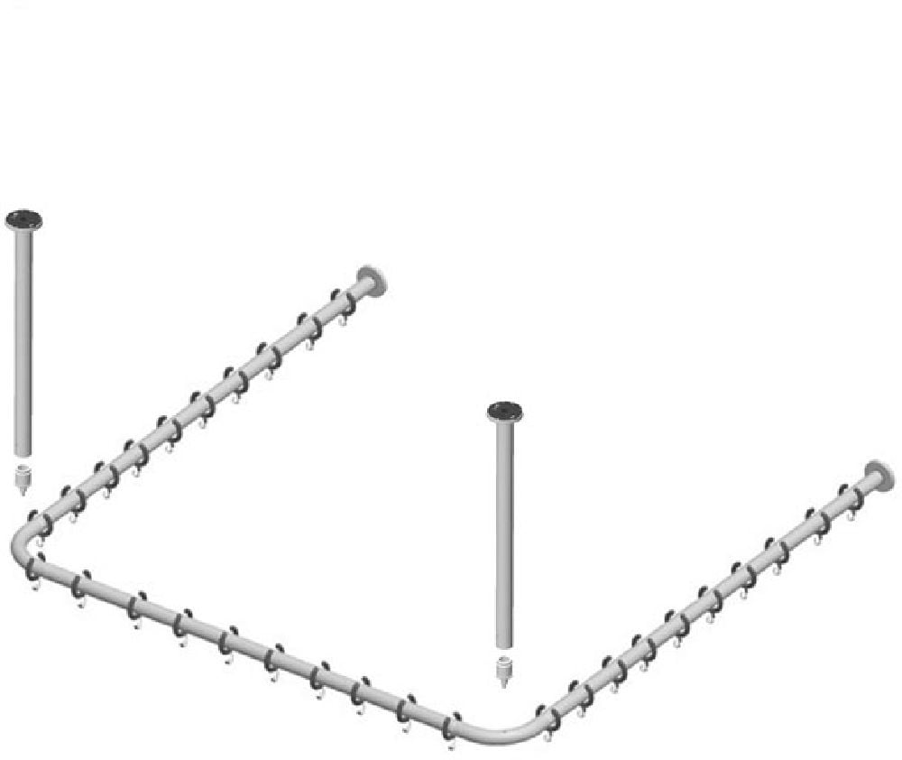 Keuco Plan tyč sprchového závěsu 14940011000