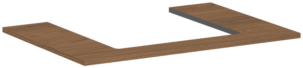 Hansgrohe Xilesa E deska na skříňku 78x55 cm dub 54269550