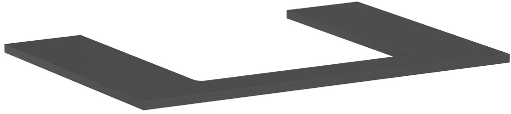 Hansgrohe Xilesa E deska na skříňku 78x55 cm šedá 54269760